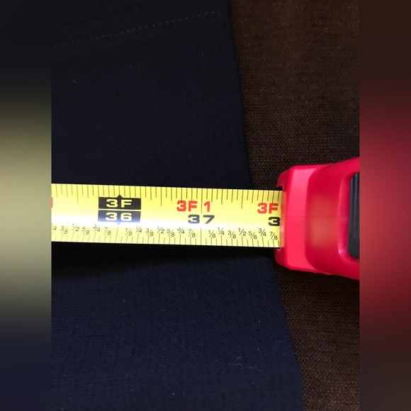 Tahari Black Belted SS Midi Dress With Split In Back Pleat Sz. 6 - Picture 13 of 16